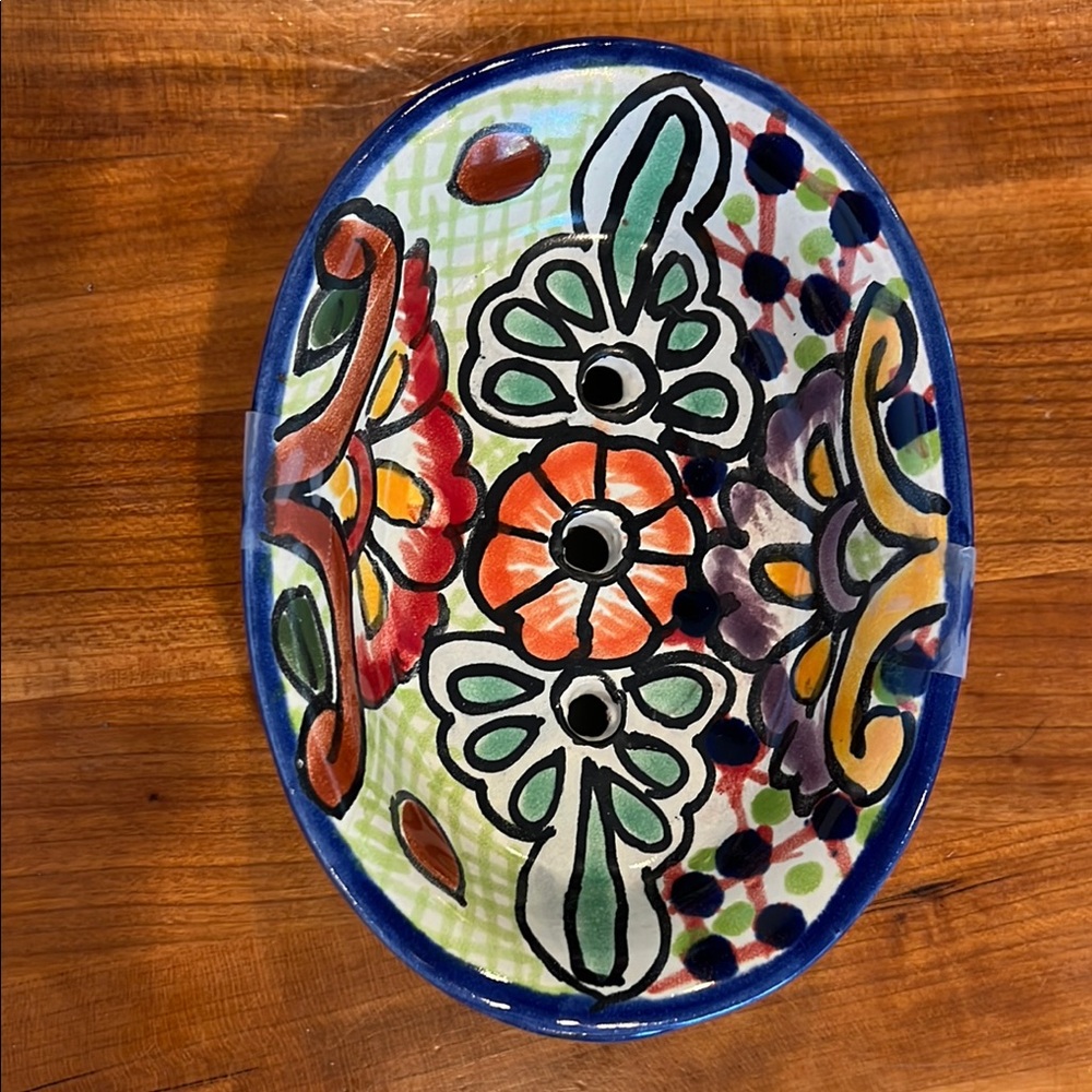 Blue and Green Kitchen Sponge Holder Set